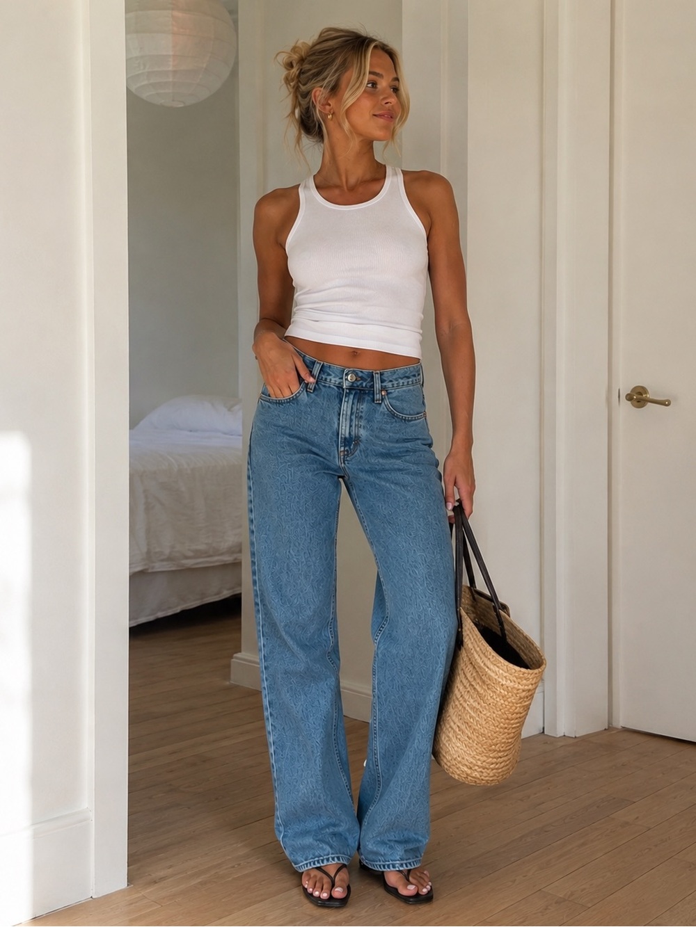 Abercrombie & Fitch The 90s Relaxed Jeans High Rise Medium Wash NWT 37 / 24 R